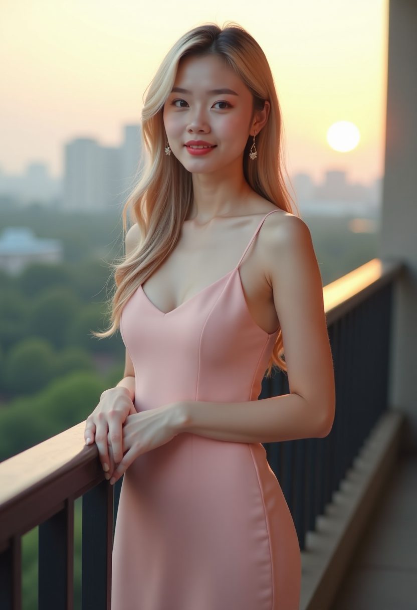 停机坪晚霞